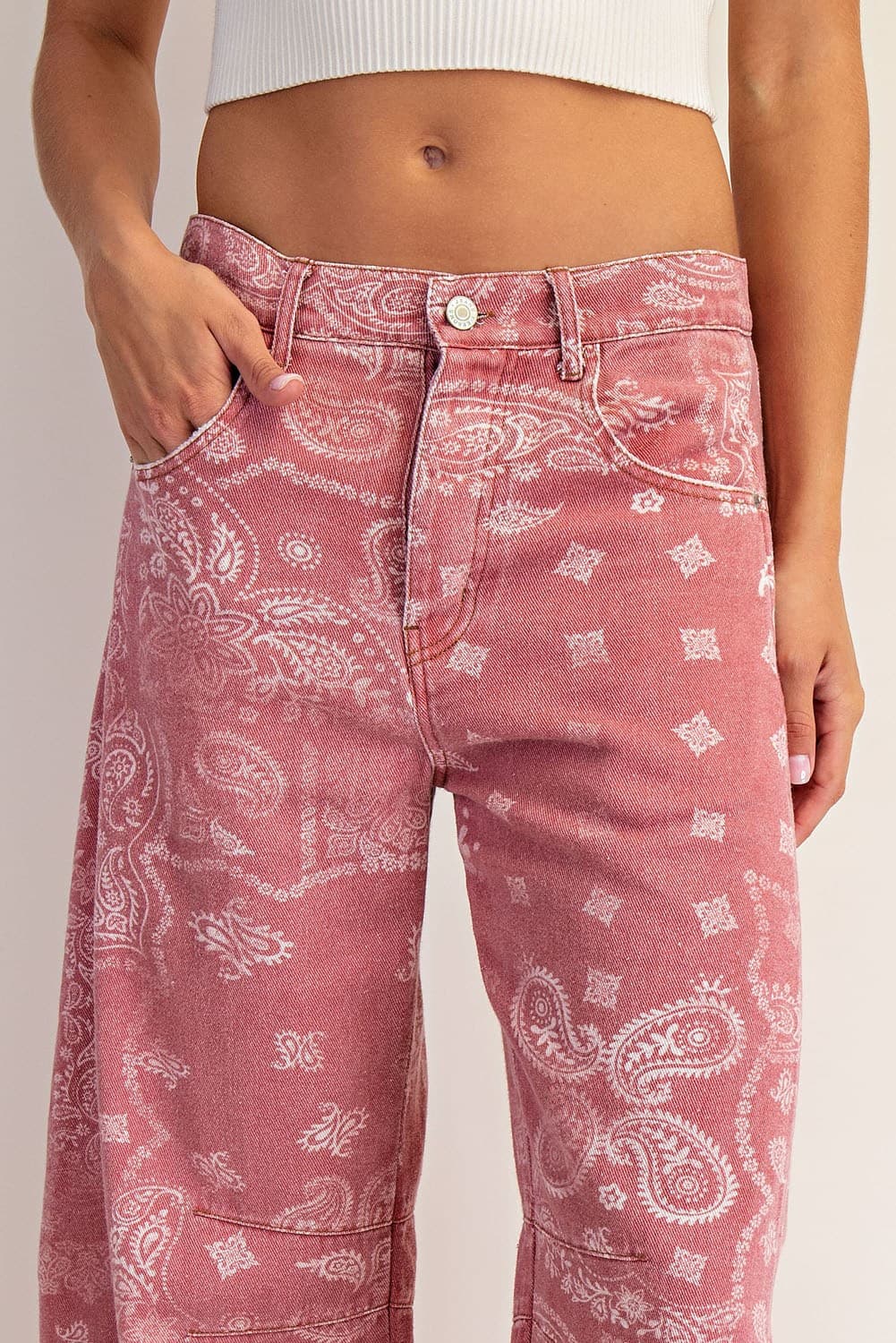 Dusty Rose Bandana Barrels