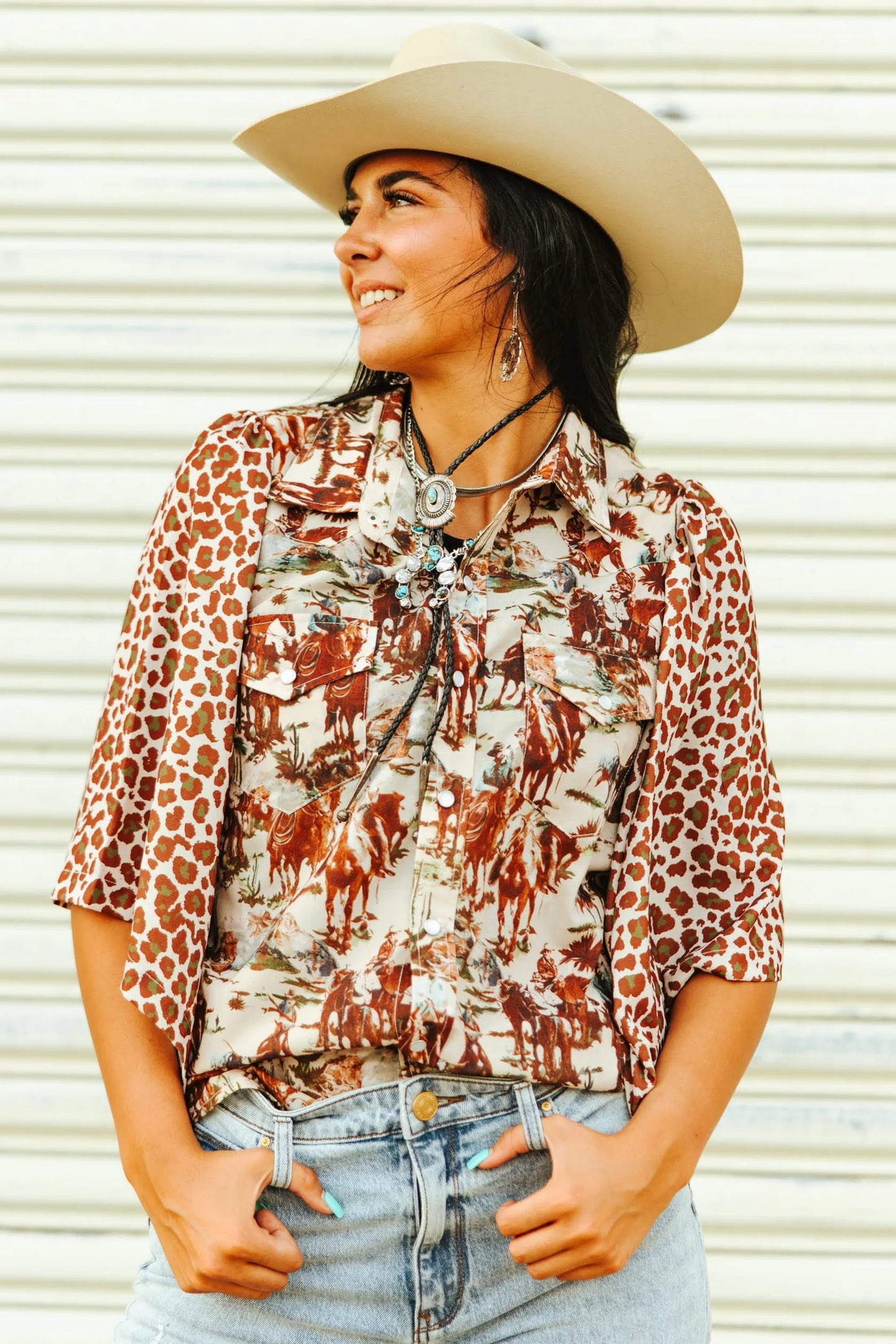 Retro Cowboy Blouse