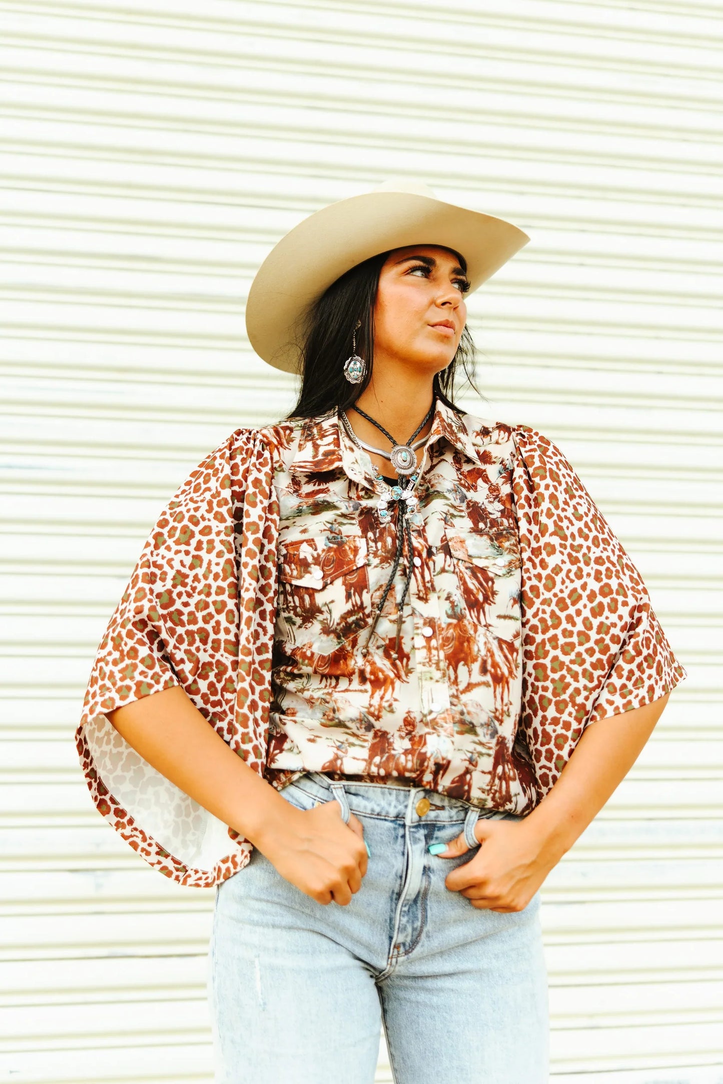 Retro Cowboy Blouse