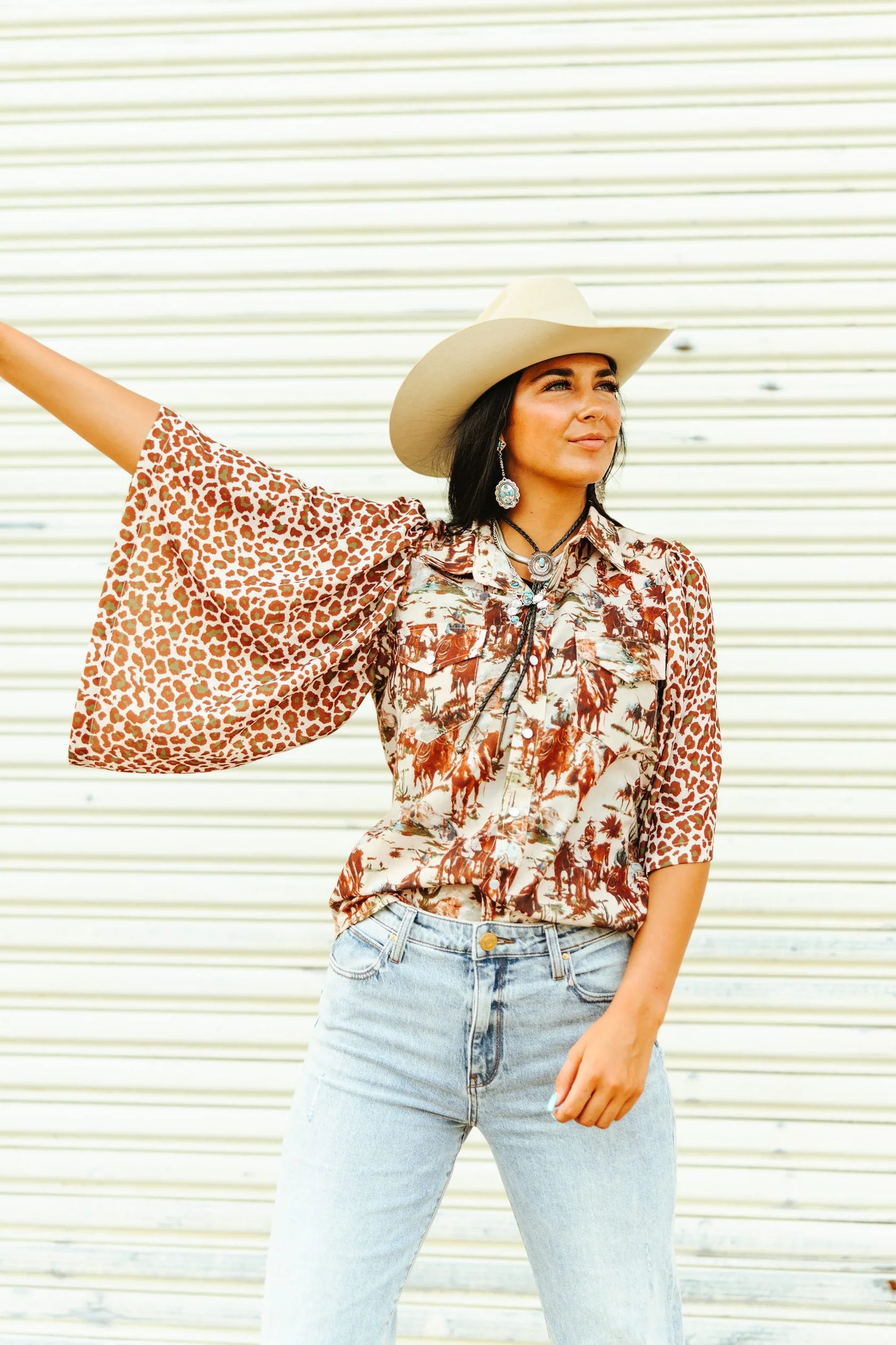 Retro Cowboy Blouse