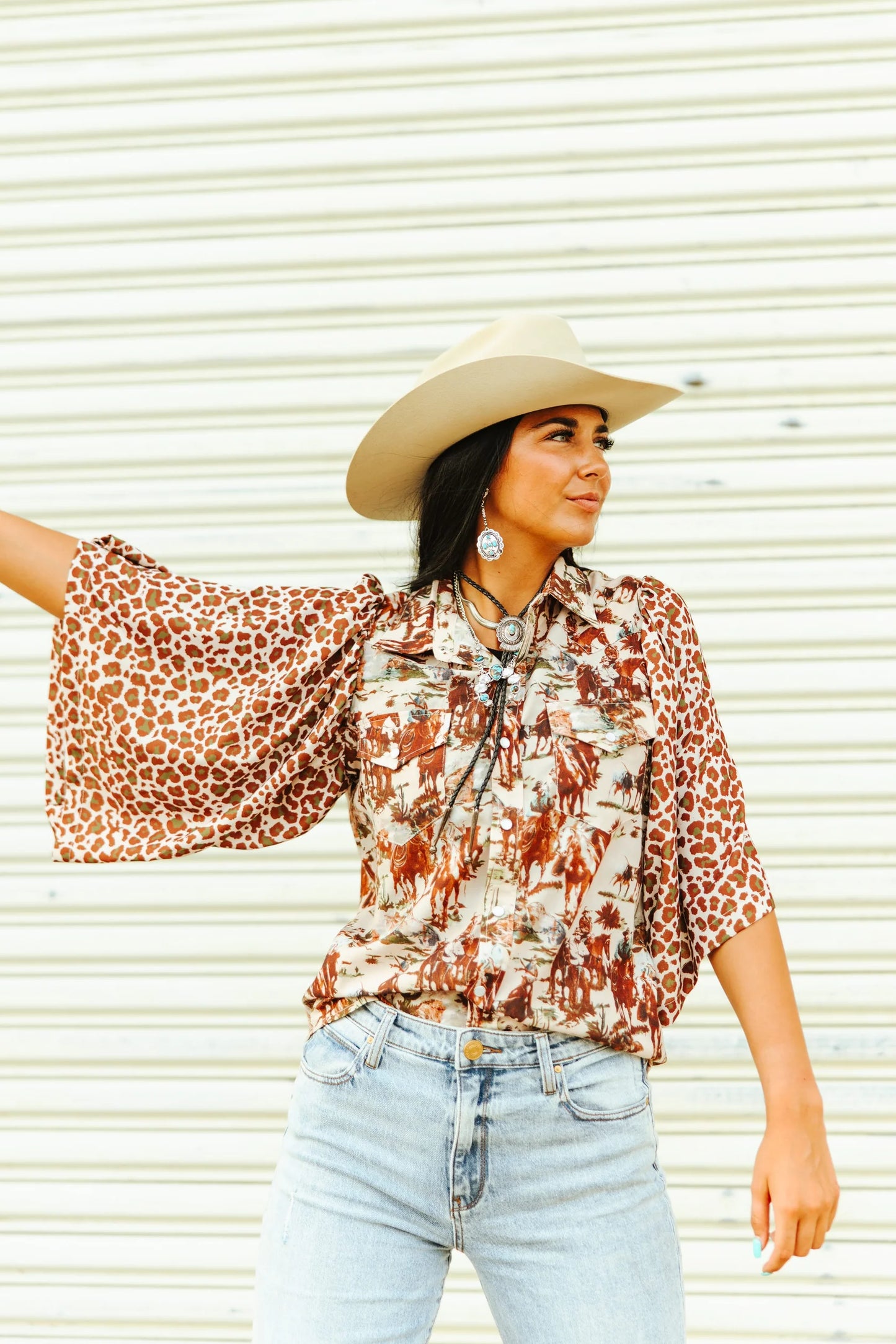Retro Cowboy Blouse