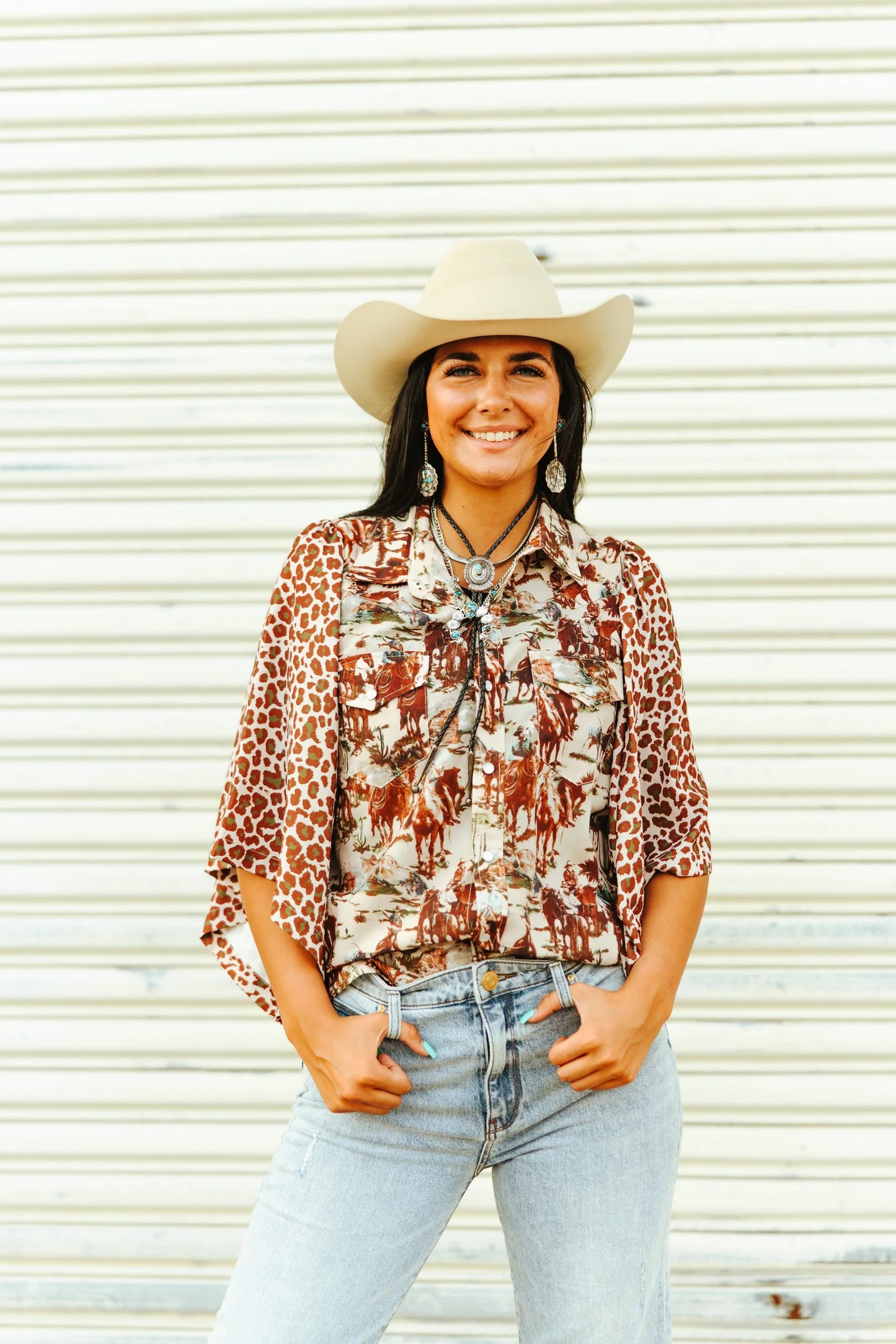 Retro Cowboy Blouse