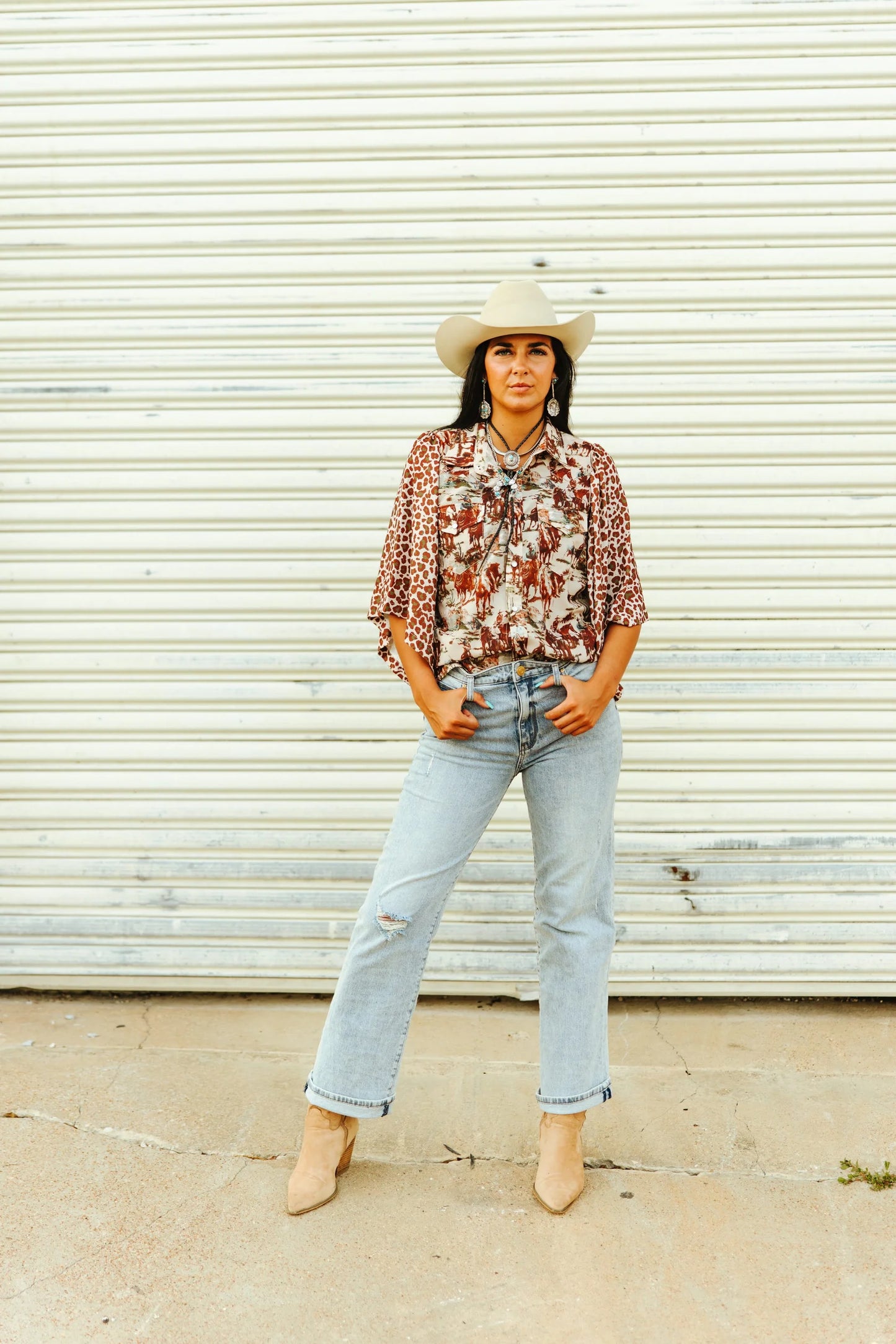 Retro Cowboy Blouse
