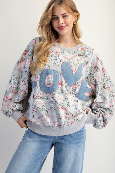 Girls Love Flowers Pullover