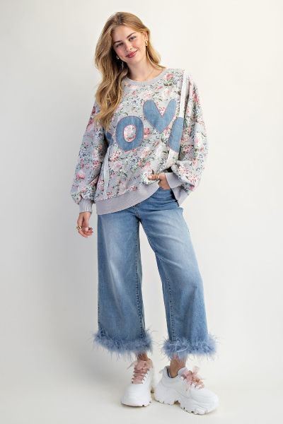 Girls Love Flowers Pullover