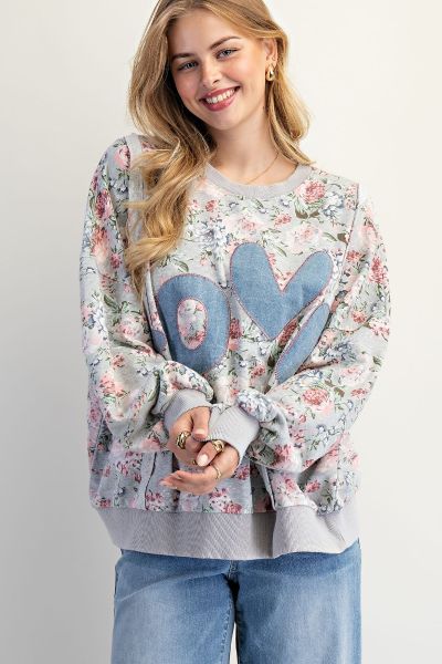 Girls Love Flowers Pullover