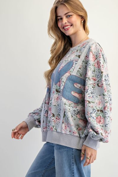 Girls Love Flowers Pullover