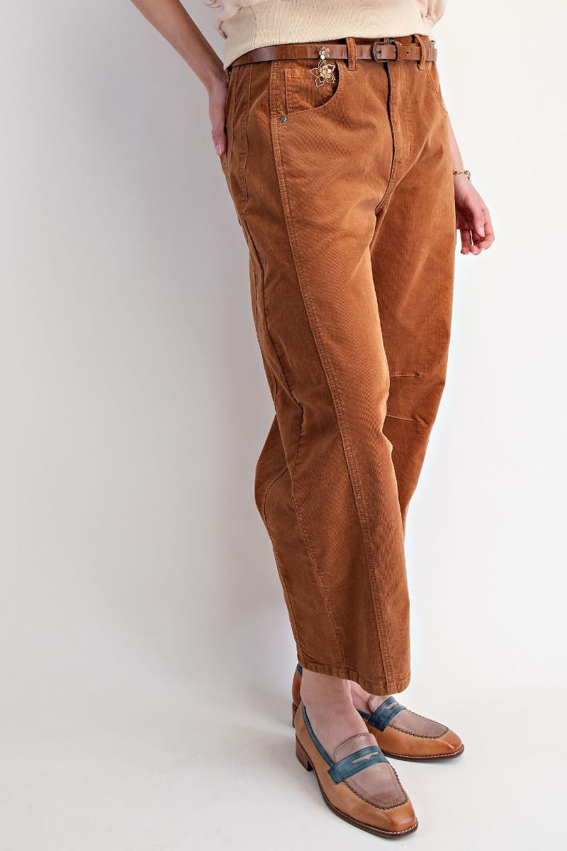Corduroy Barrel Pants