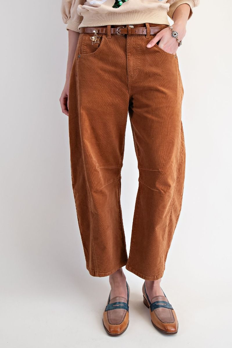 Corduroy Barrel Pants
