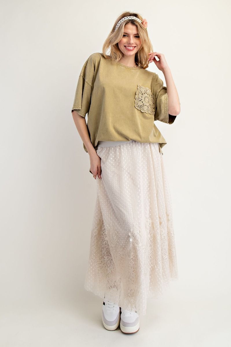 Crochet Pocket Tee