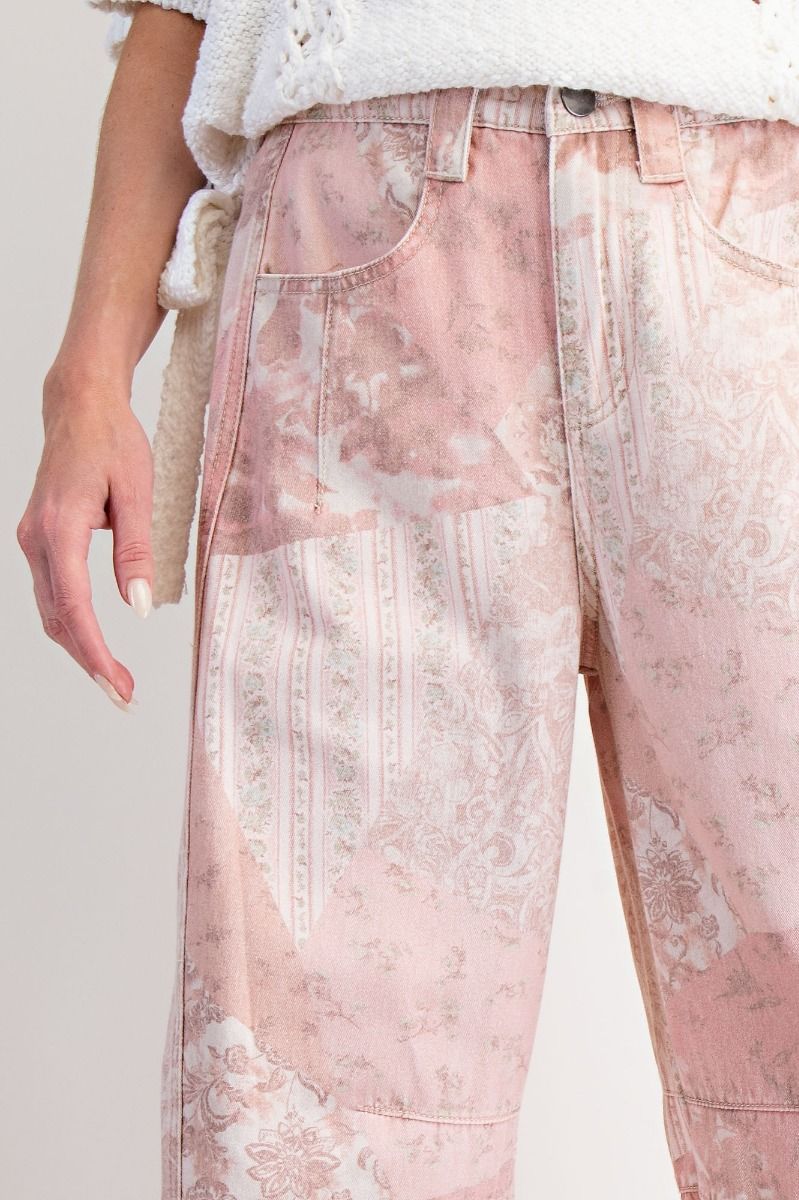 Vintage Rose Barrel Pant