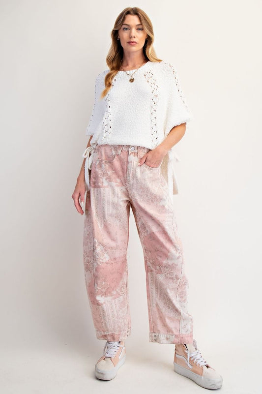 Vintage Rose Barrel Pant