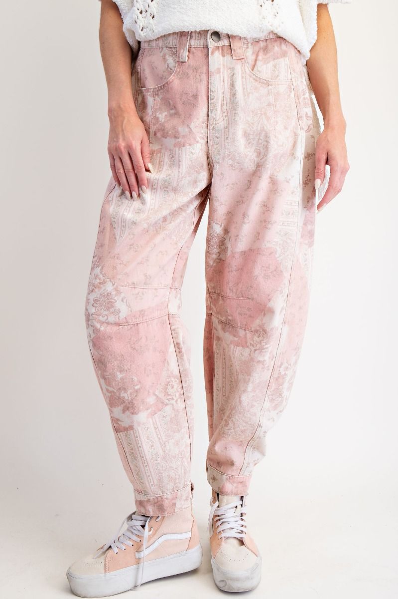 Vintage Rose Barrel Pant
