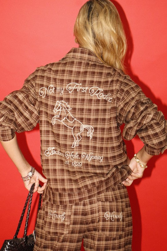 Howdy Cowgirl Plaid Set