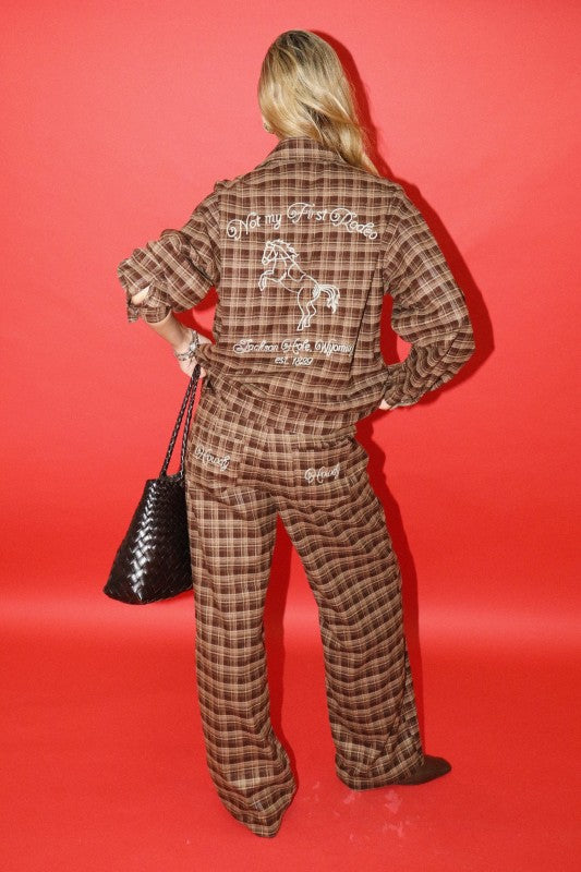 Howdy Cowgirl Plaid Set