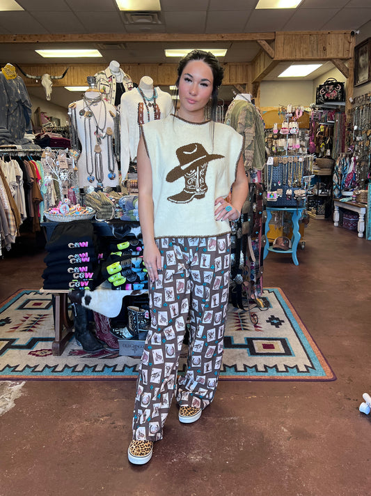 Cowboy Sleeveless Sweater