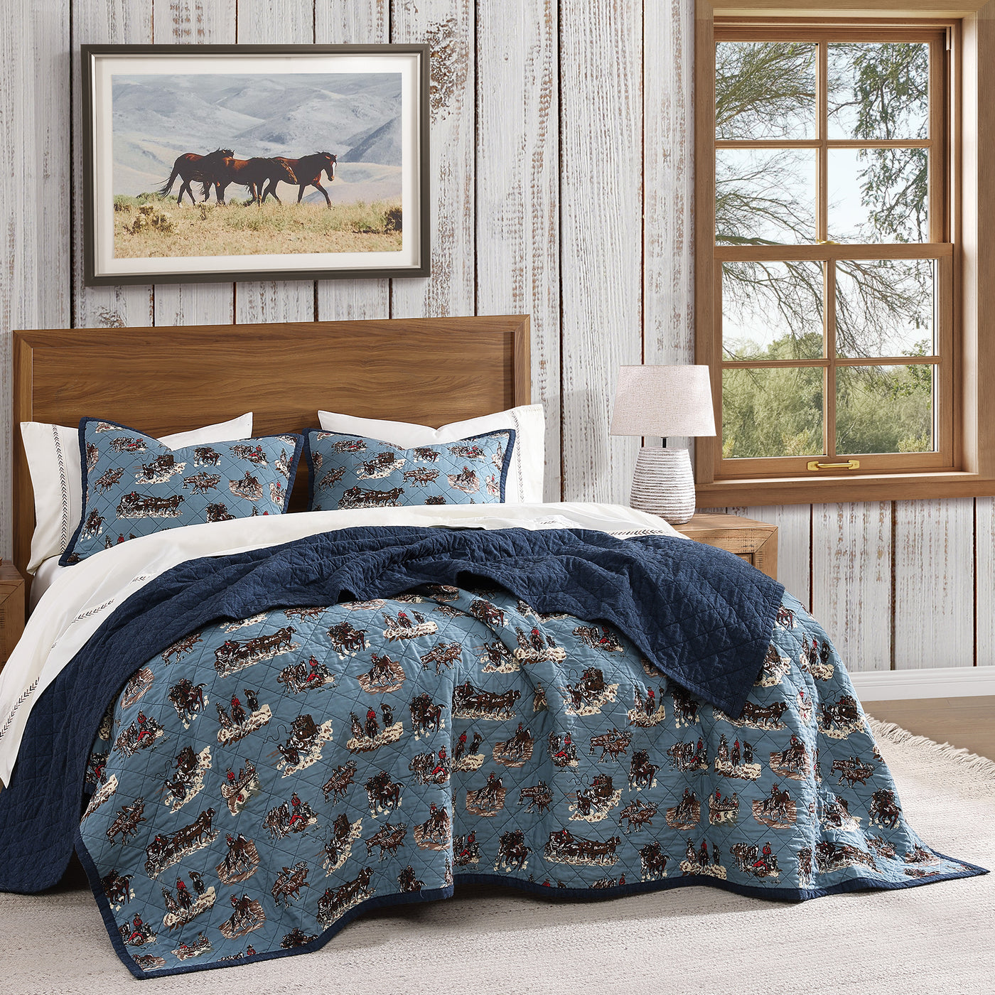 SETTLER REVERSIBLE QUILT SET
