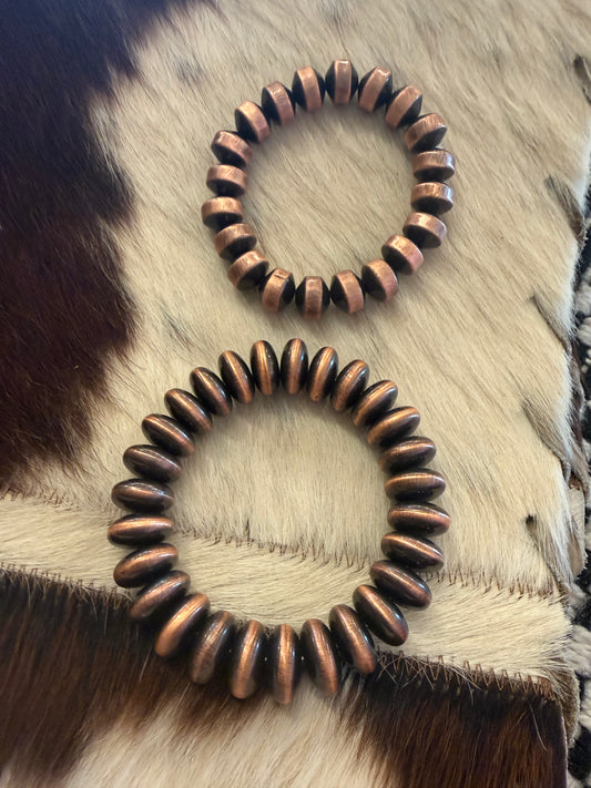 Carver Copper Bracelets - Stretchy