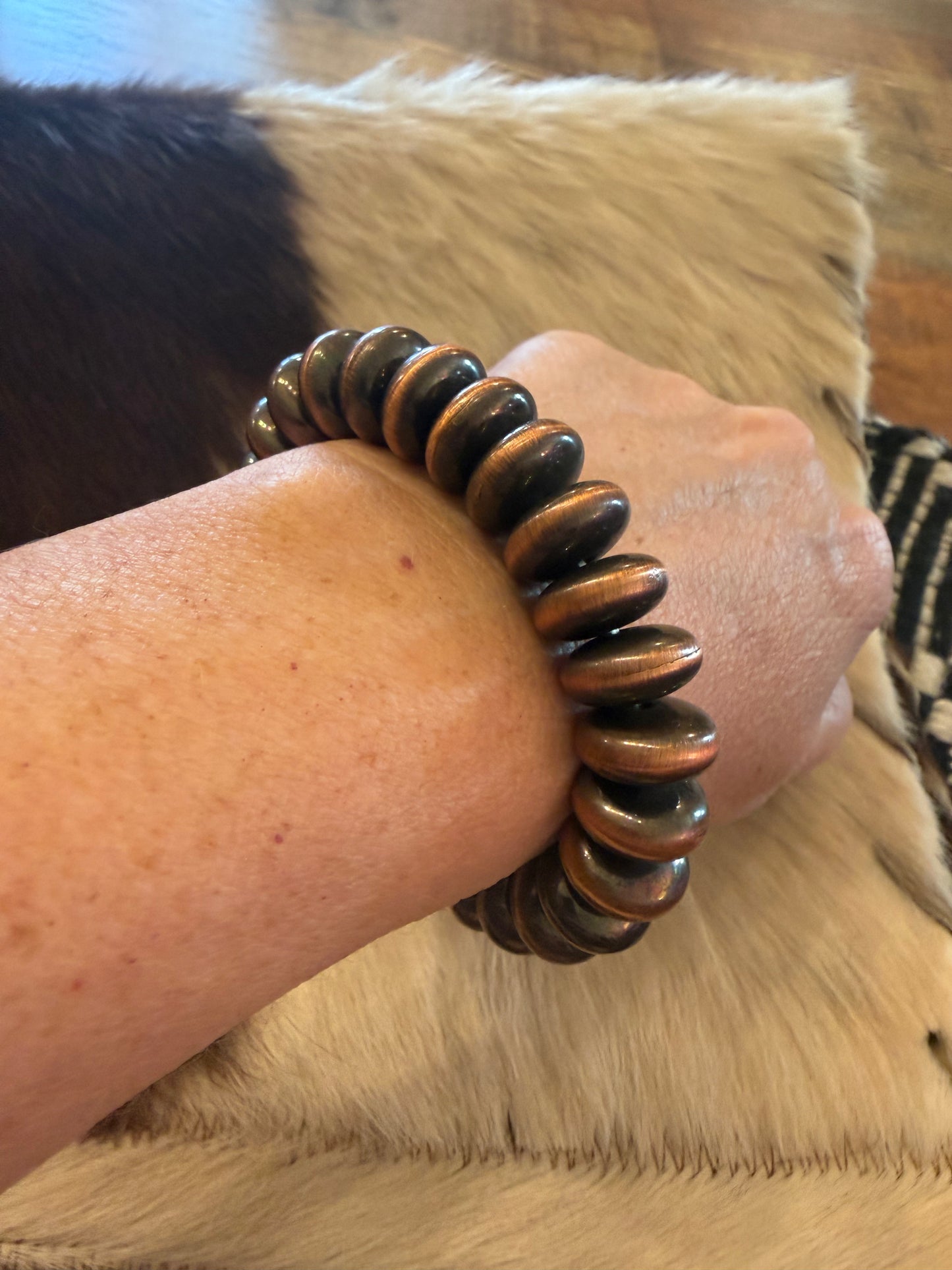 Carver Copper Bracelets - Stretchy