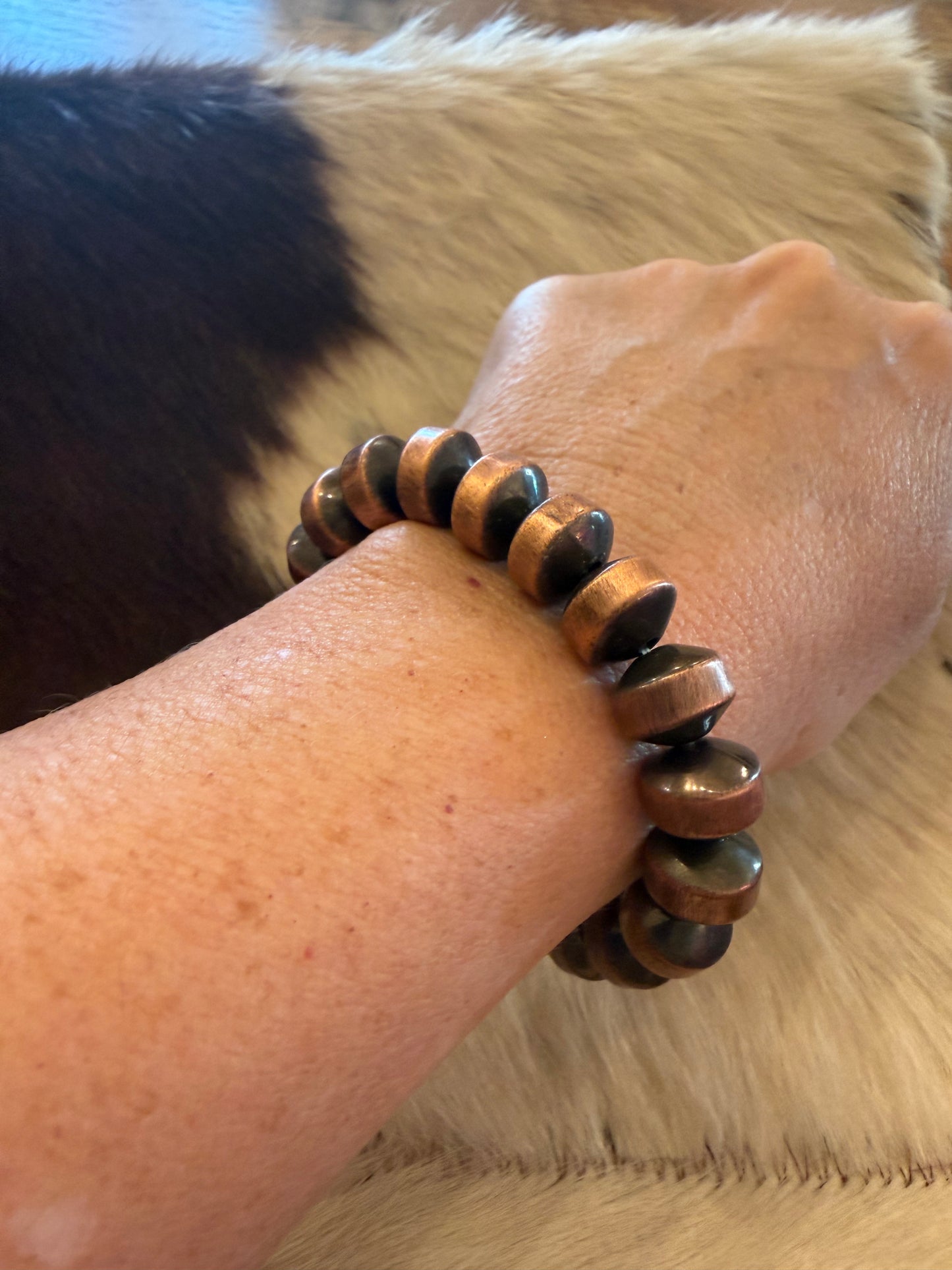 Carver Copper Bracelets - Stretchy