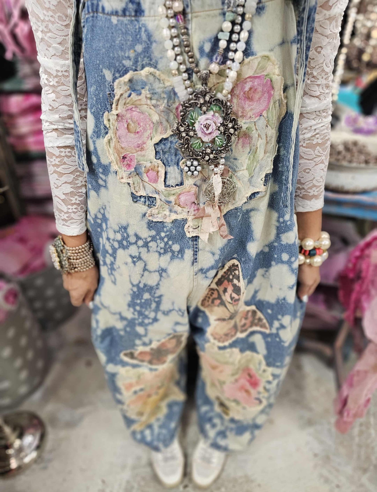 Garden Butterfly Overalls