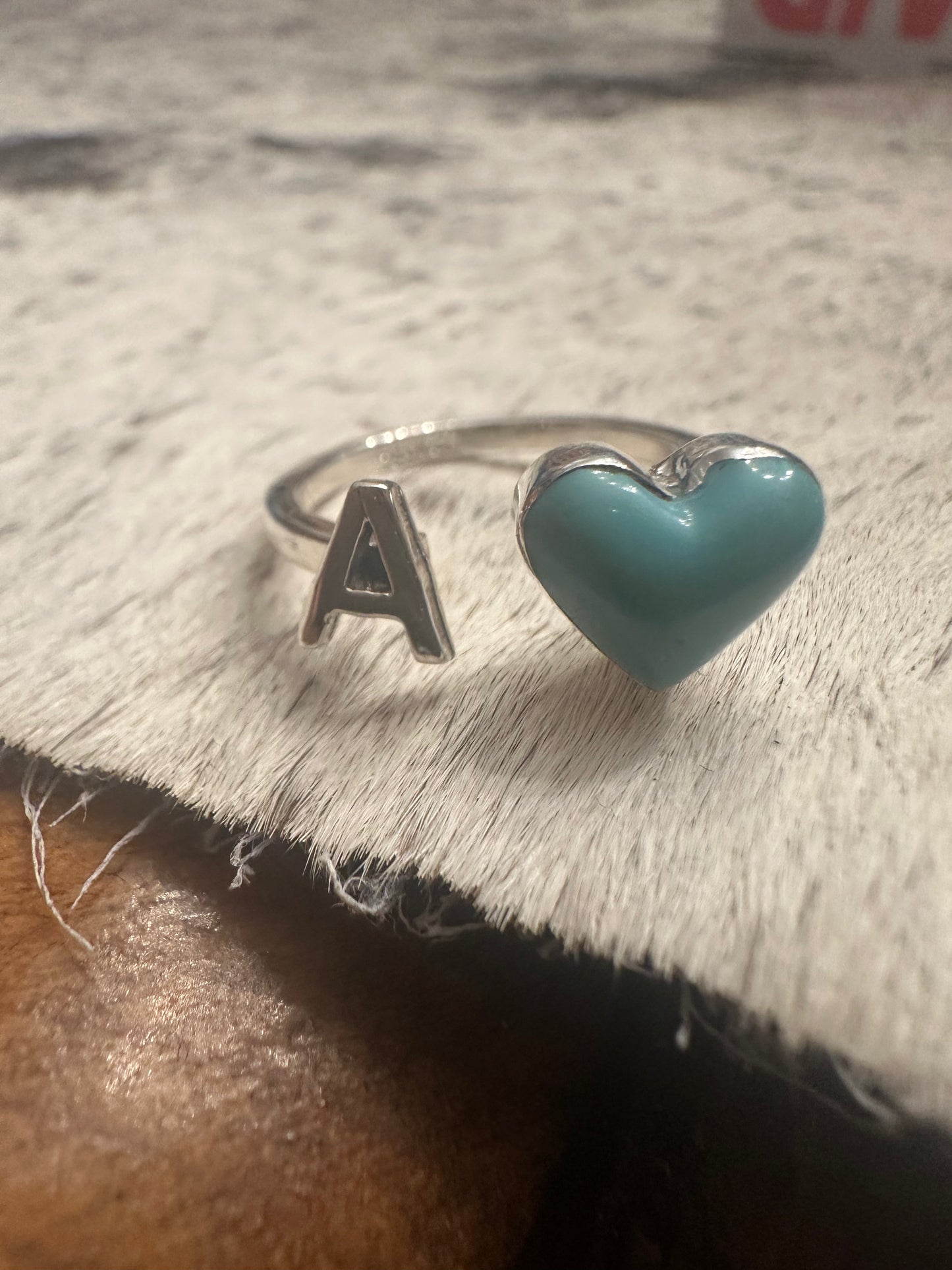Heart Initial Ring