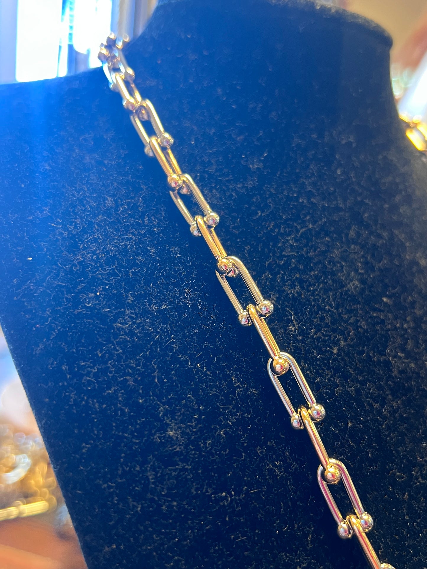 Mixed Metal Link Necklace