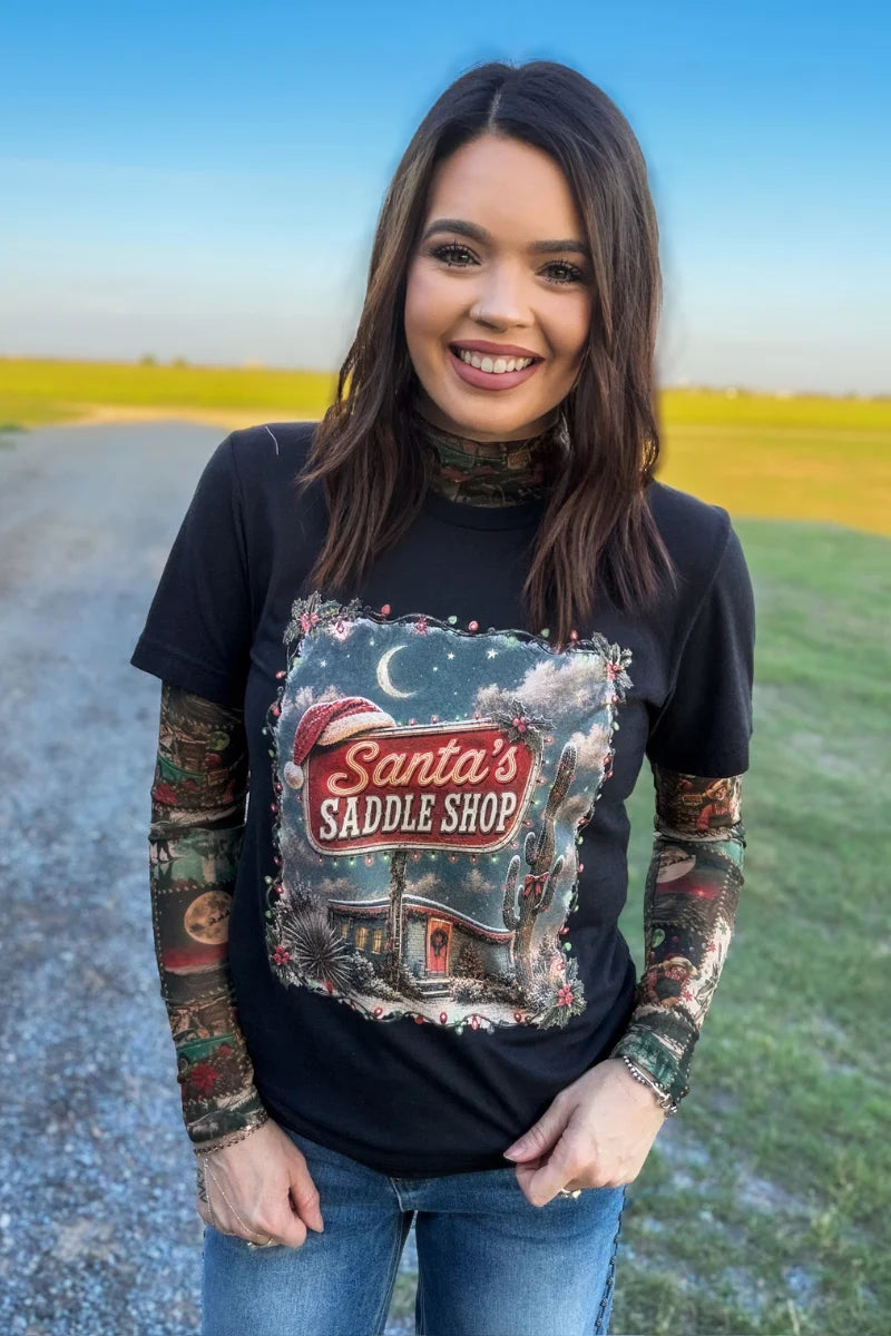 SANTA'S SADDLE SHOP TEE