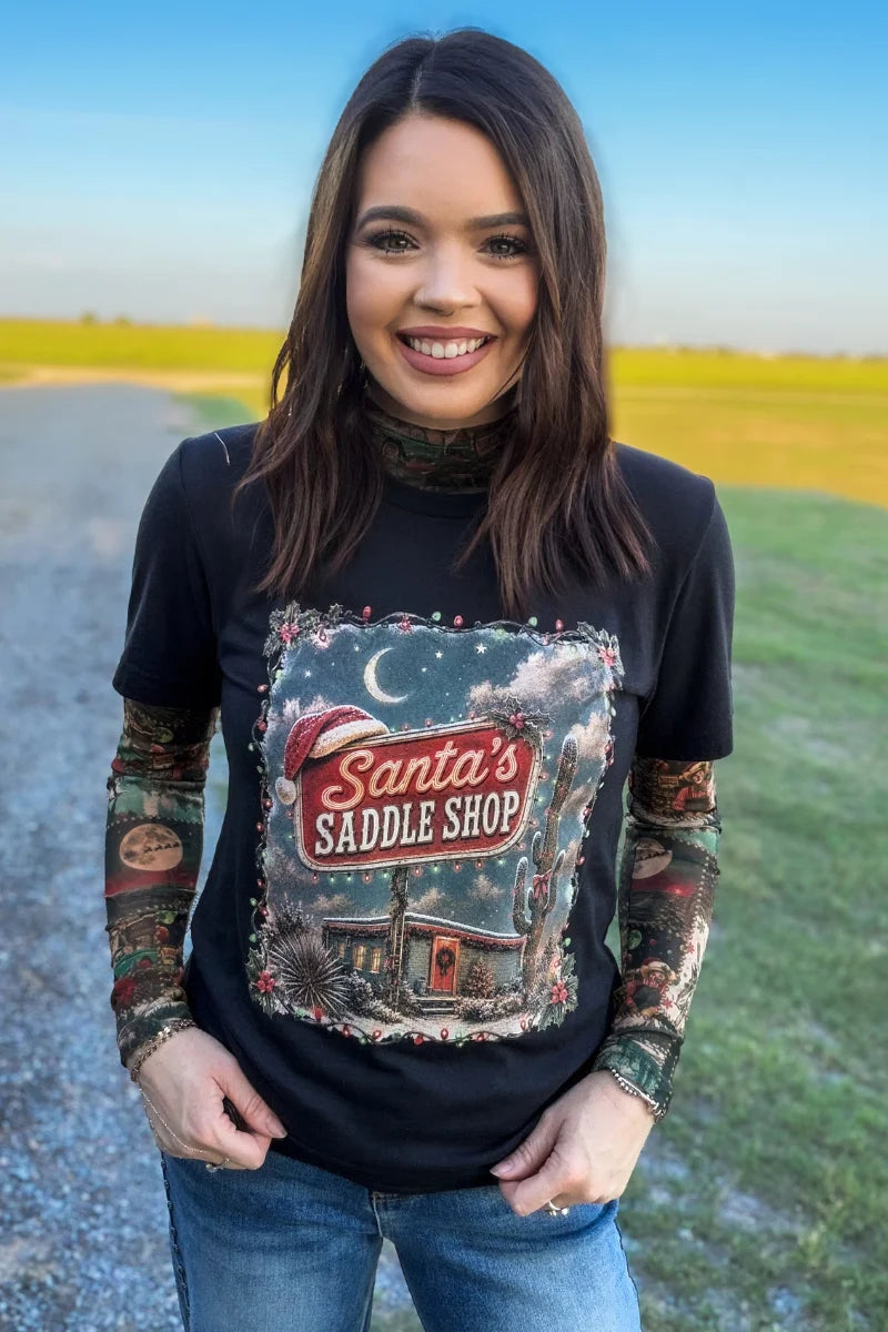 SANTA'S SADDLE SHOP TEE