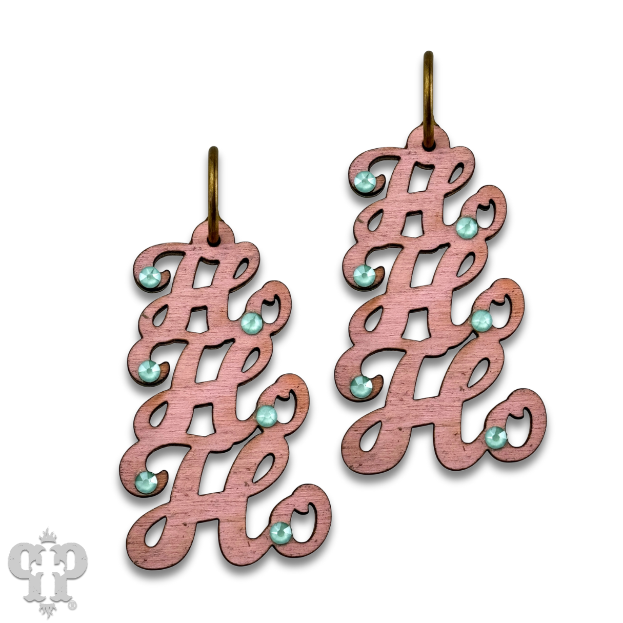 HoHoHo script earring