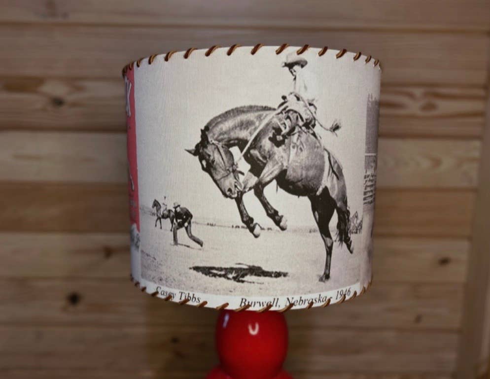 Lampshade Born to Buck Legend Bronc Rider