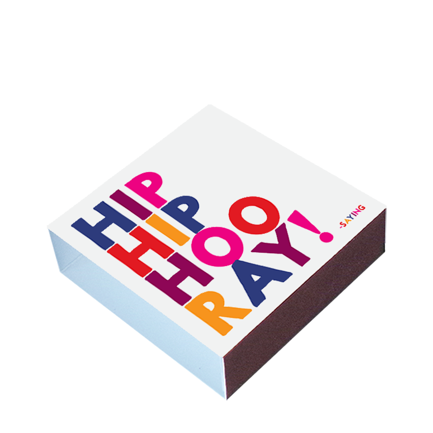Matchboxes - X304 - Hip Hip Hooray (Saying)