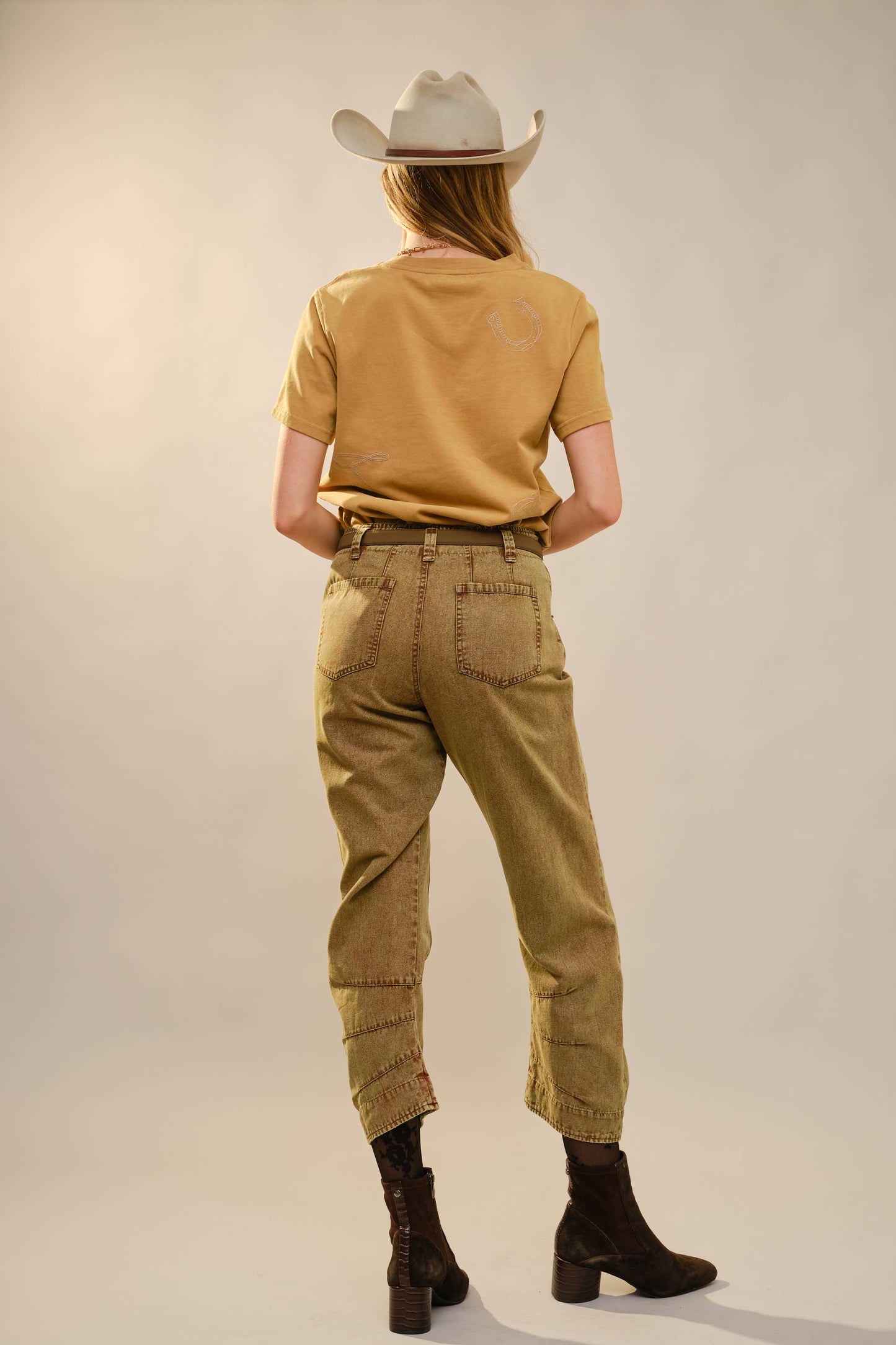 Western Embroidery Mineral Washed T-Shirt