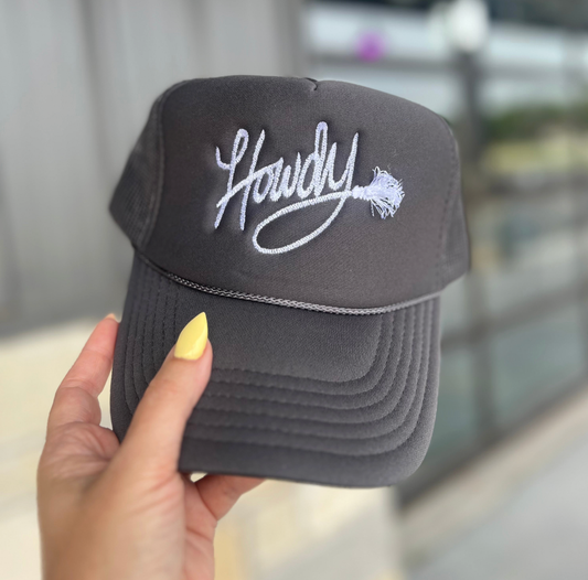 Embroidered Howdy with Fringe Rope - Pepper Otto Trucker