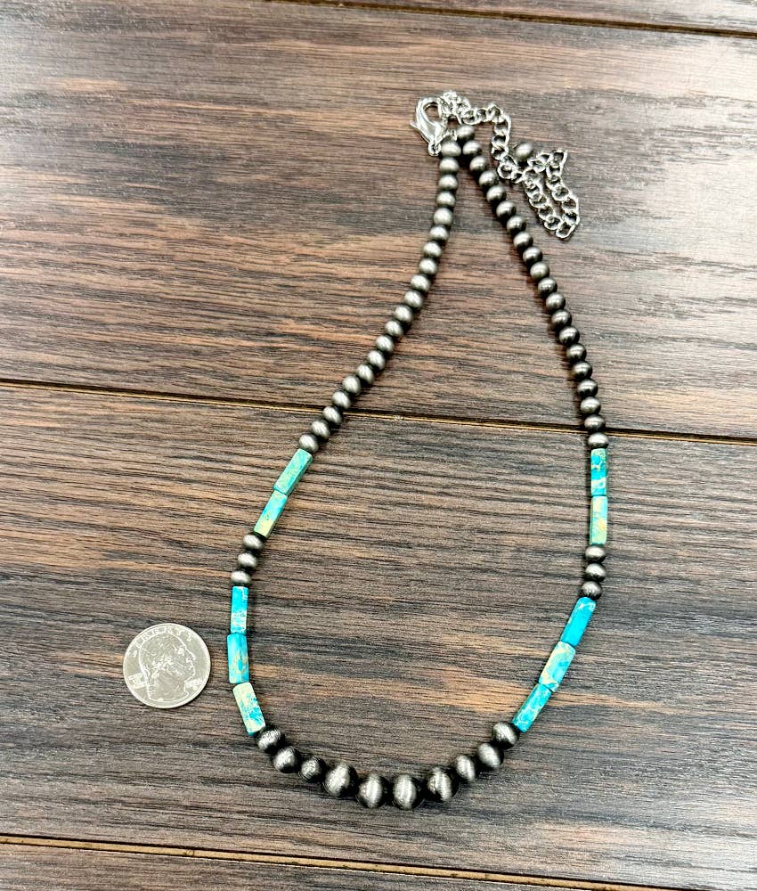Lewisburg 18" Handmade Navajo Gemstone Necklace