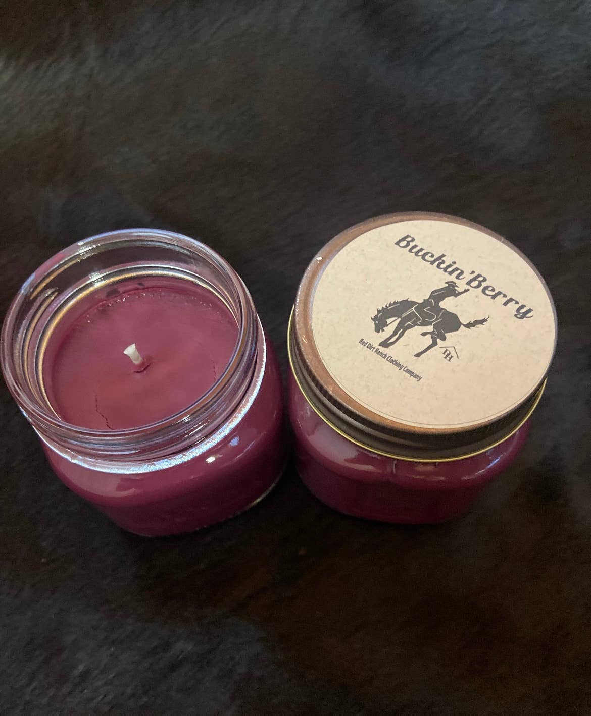 Candle RDR Buckin Berry Mason Jar Candle