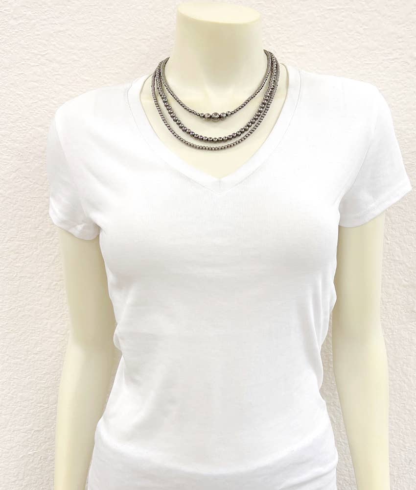 Erwin Western Bead Strand Necklace