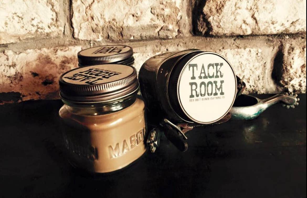 Candle RDR Tack Room Leather Mason Jar Candle