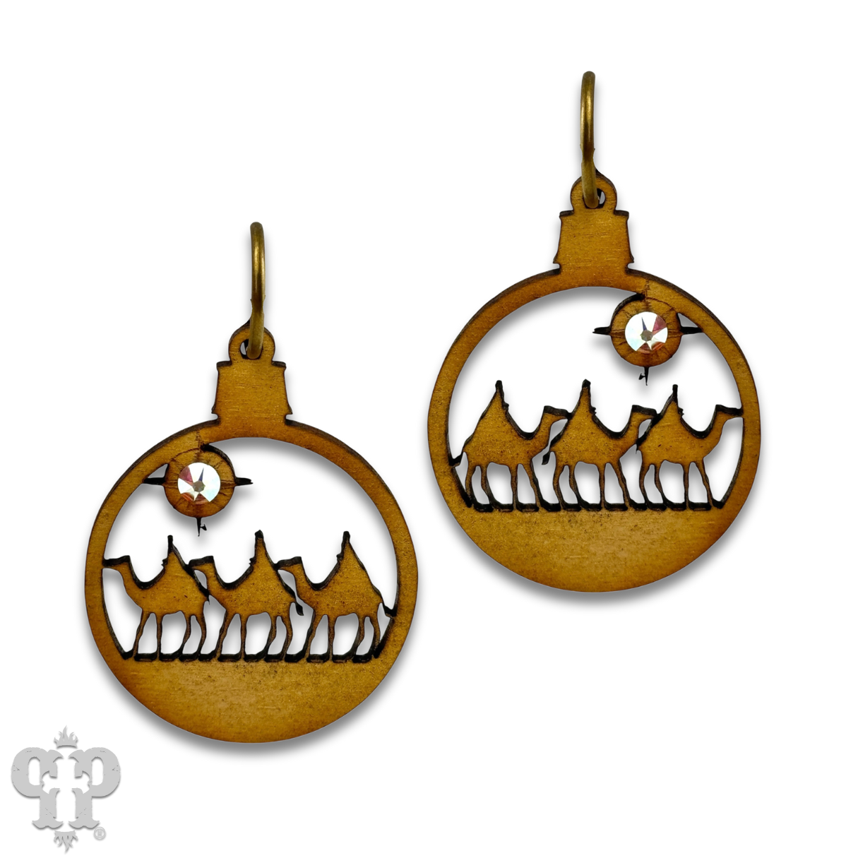 Wiseman earring with Austrian crystal