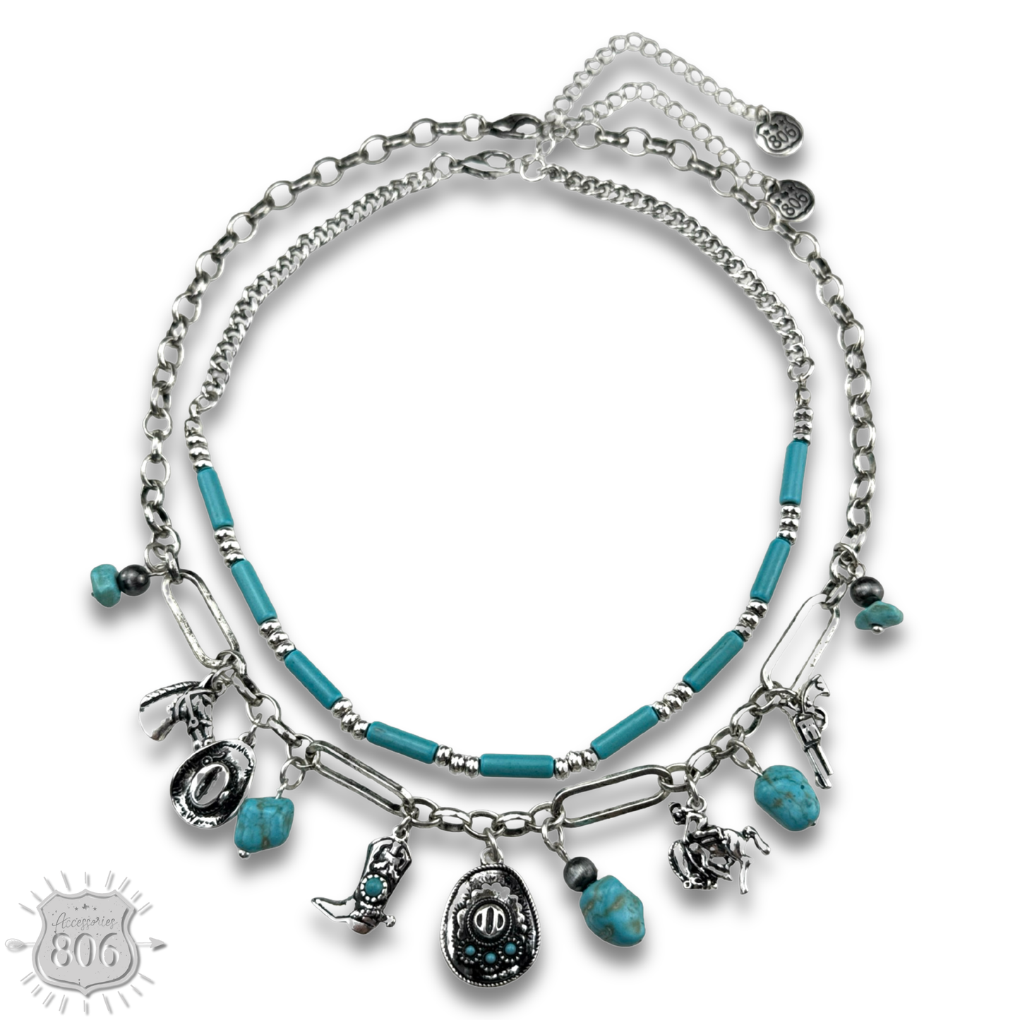 Western style charm necklace