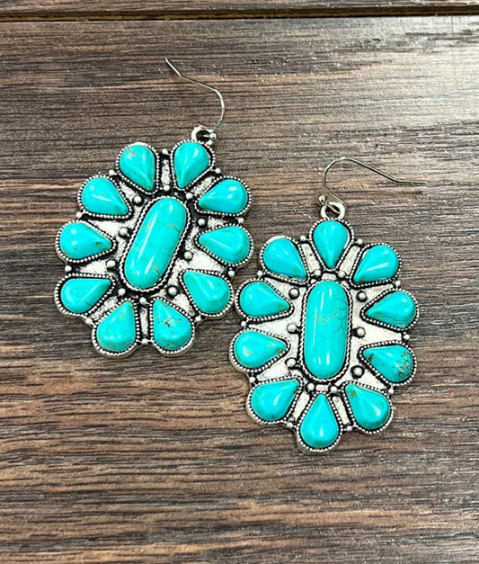 720477, Navajo Turquoise Earrings