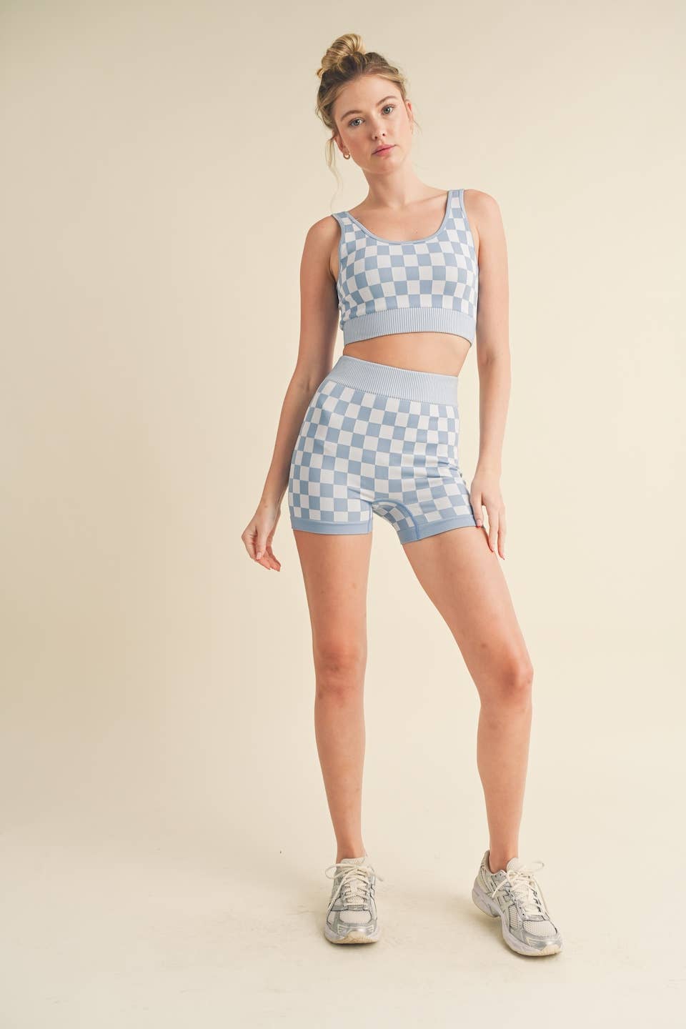 Checkmate Cropped Two Piece Set