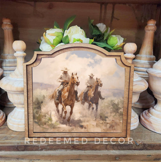 Provincial Cowboys Framed Art