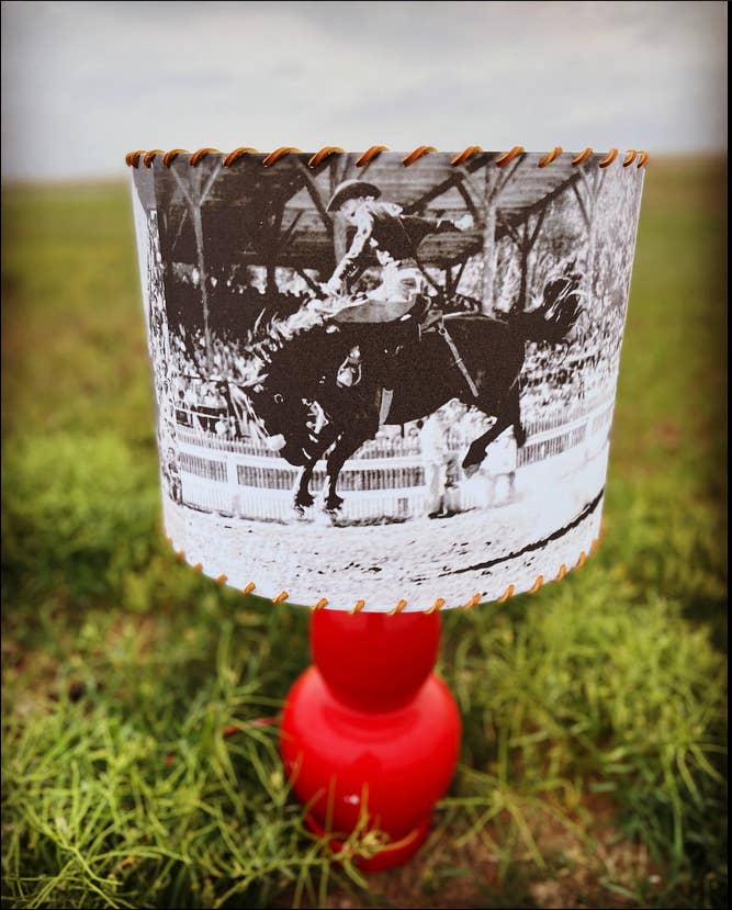 Lampshade Legend Bronc Rider Tibbs 11-inch Medium