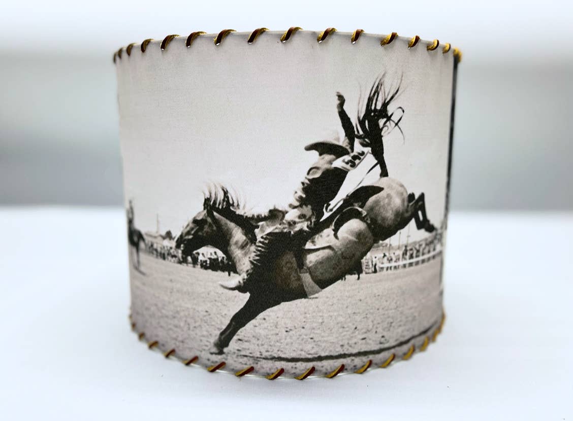 Lampshade Legend Bronc Rider Chris LeDoux Large 14-inch