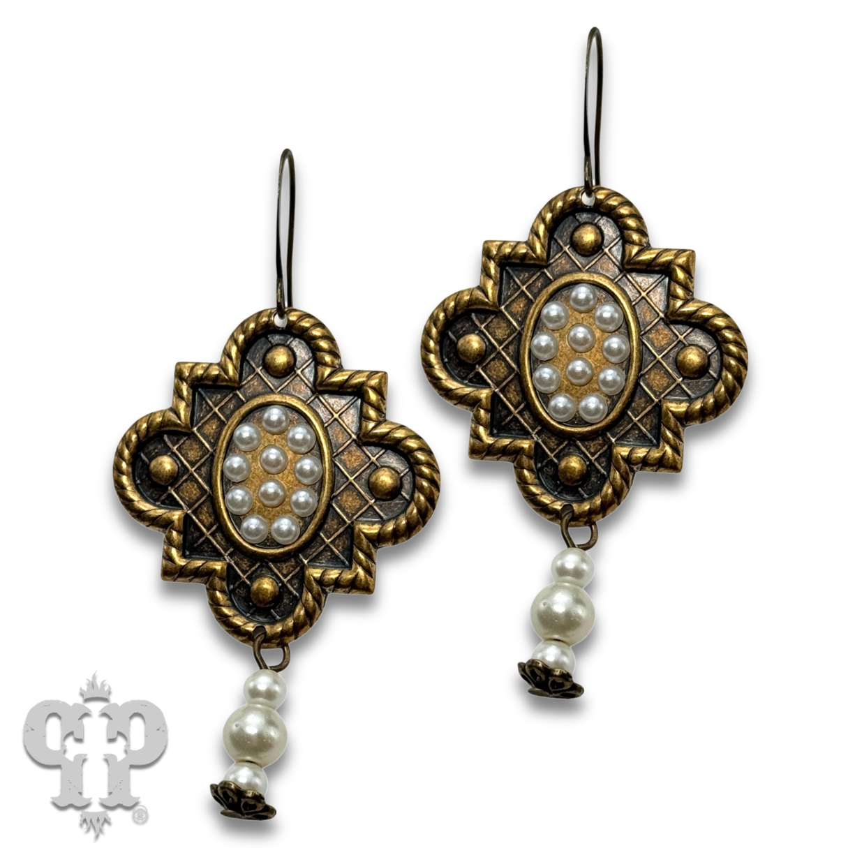 Art deco dangle chandelier earring