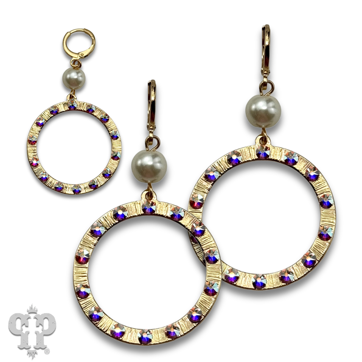 Austrian crystal circle earring