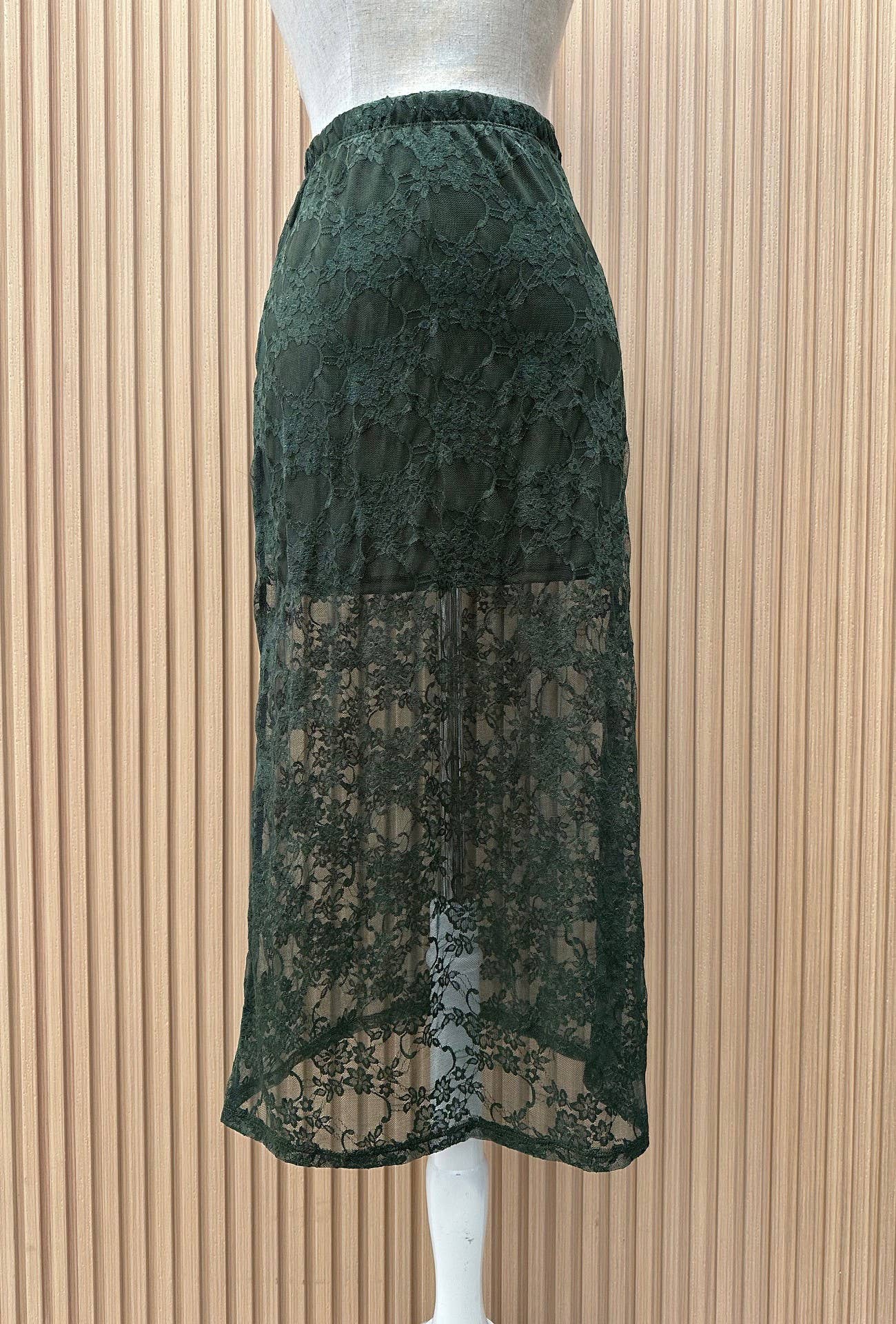 Camila-Camila Floral Lace Elastic Bend Skirt