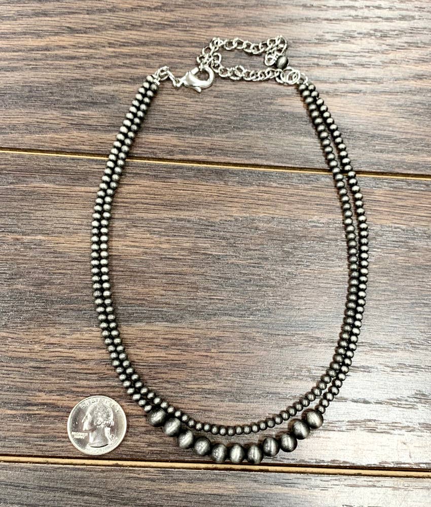 Boling Handmade Navajo Bead Necklace