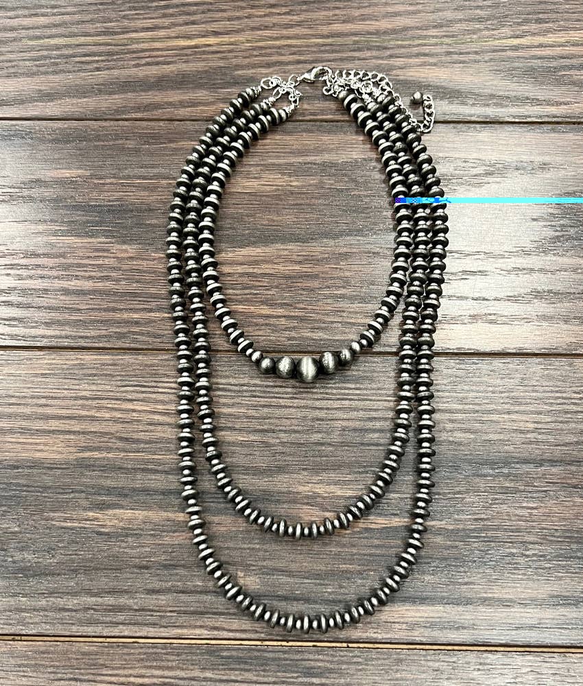 Bigfoot Handmade Rondelle Navajo Bead Necklace